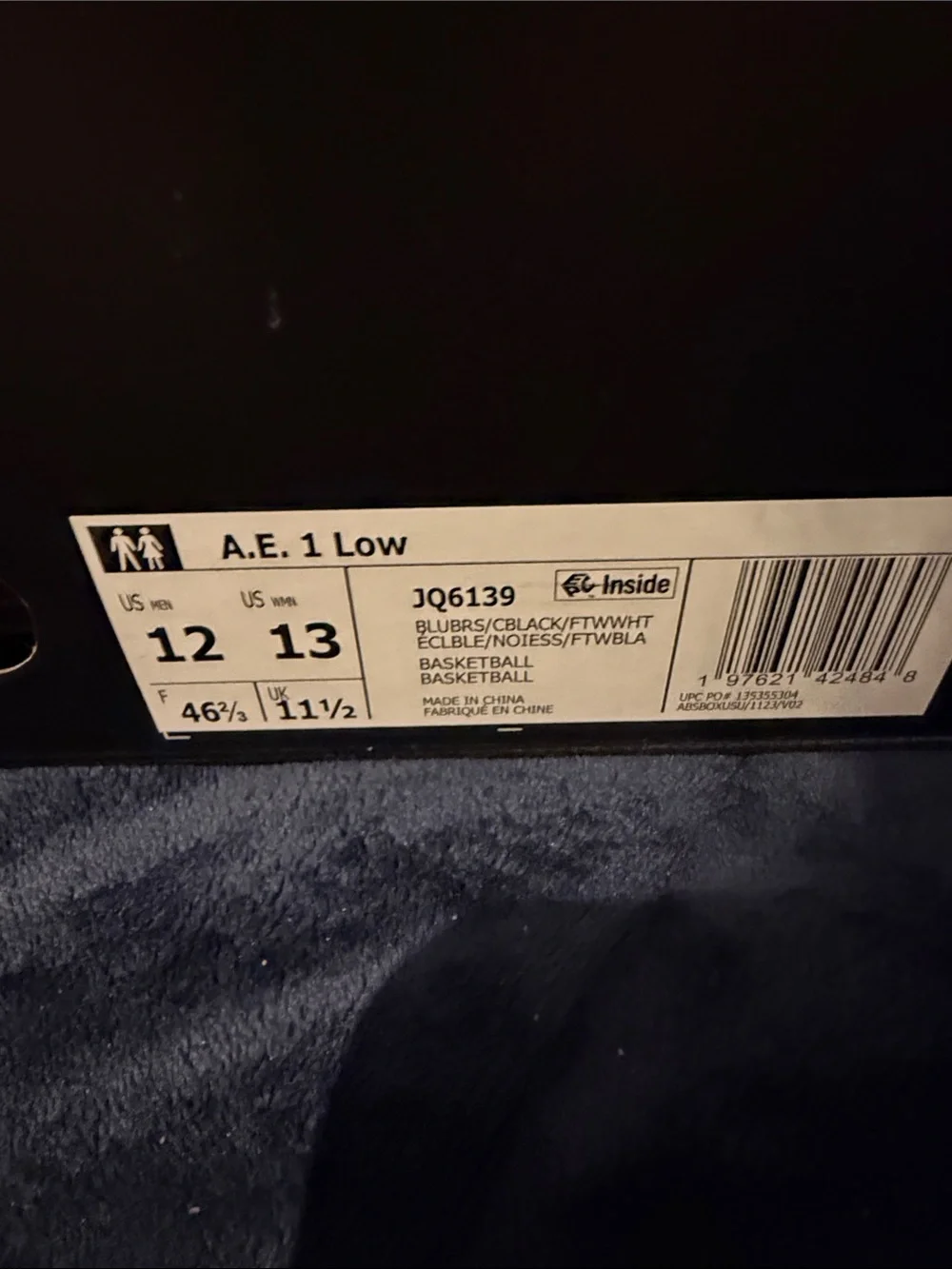 adidas Men's Blue and Black Athletic Sneakers